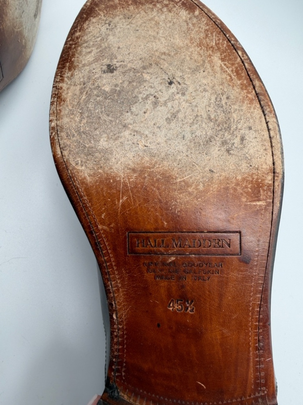 Hall Madden The Timeless Black Cap-Toe Oxford Dress Shoes Size 45.5(12.5 US) - Picture 9 of 12